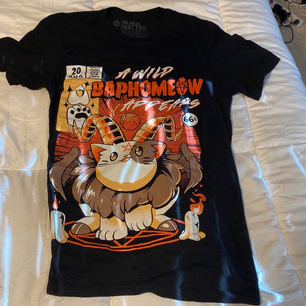 Black Matter Baphomeow T shirt
